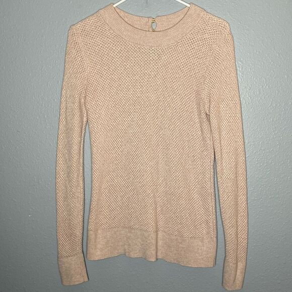 Loft Knit Pale Pink Crew Neck Sweater Size Small - Picture 1 of 10